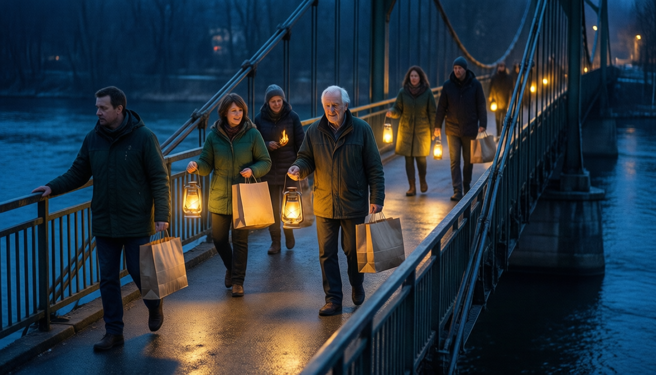 Обложка трека Lanterns on the Footbridge